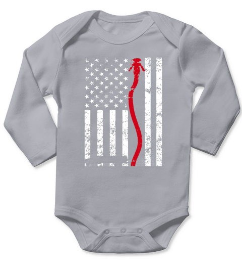 Air Force Pol flag Long Sleeve Baby One-Piece