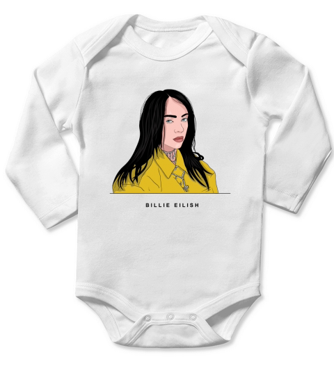 Billie eilish Long Sleeve Baby One-Piece