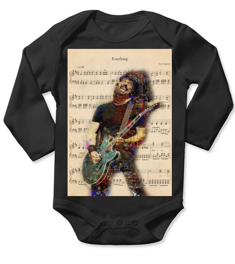 Everlong Poster Long Sleeve Baby One-Piece