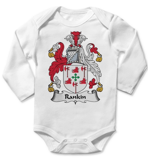 Rankin Family Crest Scottish Family Crests Long Sleeve Baby One-Piece