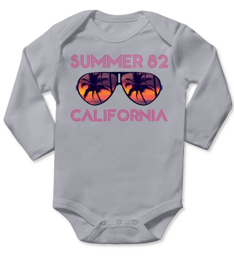 Summer 82 California Long Sleeve Baby One-Piece