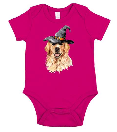 Awesome Golden Retriever Halloween Costumes - Pillow Short Sleeve Baby One-Piece
