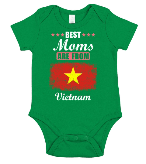 Best Moms are from Vietnam Short Sleeve Baby One-Piece