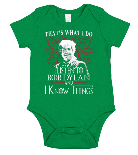 Bob Dylan I KNOW THINGS Short Sleeve Baby One-Piece