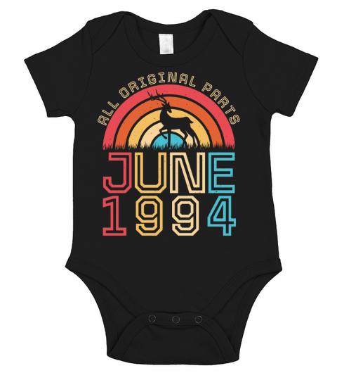 Born 1994 In June Short Sleeve Baby One-Piece