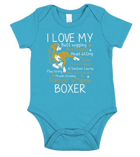 forever a puppy boxer Short Sleeve Baby One-Piece