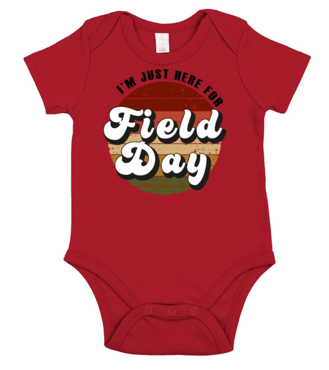 Im Just Here for Field Day Sunset Short Sleeve Baby One-Piece