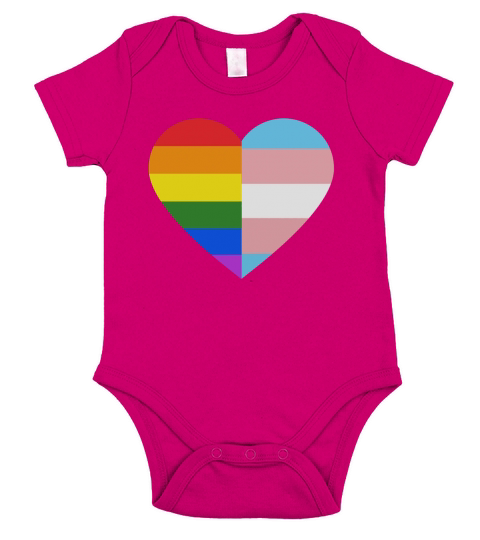 LGBT Transgender Pride T-Shirt Short Sleeve Baby One-Piece