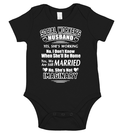 Social Workers Husband T-Shirt Short Sleeve Baby One-Piece