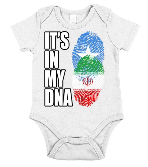 Somali And Iranian Vintage Heritage DNA Flag Short Sleeve Baby One-Piece