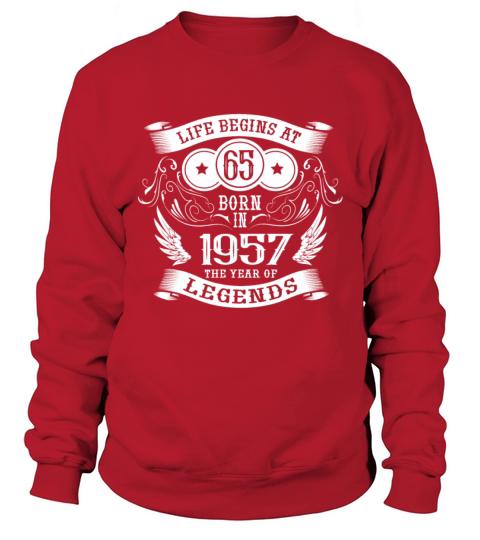 65th Birthday Gifts Vintage 1957 Vintage Sweatshirt Unisex