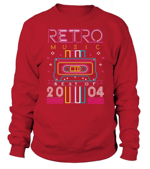 Best Of 2004 Retro Cassette Vintage Birthday Sweatshirt Unisex