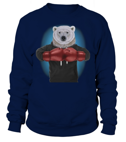 Boxing Polar Bear Martial Arts Fighter Warrior T-Shirt Sweatshirt Unisex