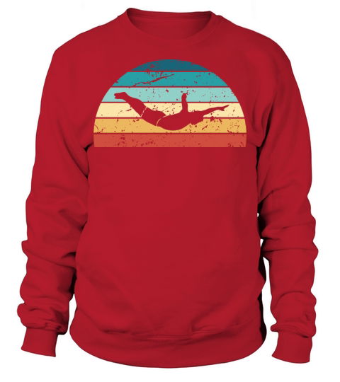 Retro Cliff Diving Sunset Vintage Dive Sunrise Sweatshirt Unisex