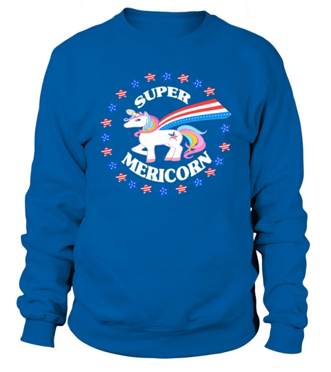 Super Mericorn   American Unicorn   Independence D Sweatshirt Unisex