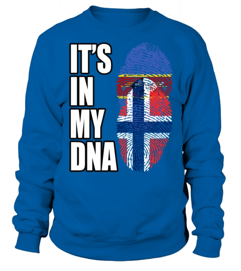 Swazi And Norwegian Vintage Heritage DNA Flag Sweatshirt Unisex