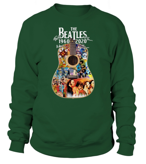 The Beatles guitar 1960 2020 signatures shirt - Drawstring Bag Sweatshirt Unisex