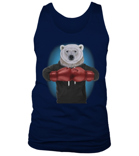 Boxing Polar Bear Martial Arts Fighter Warrior T-Shirt Tank Top Unisex