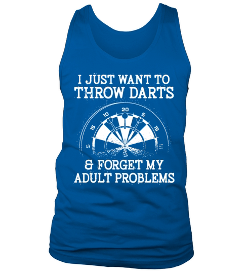 Darts Board Vintage I Just Want To Tank Top Unisex