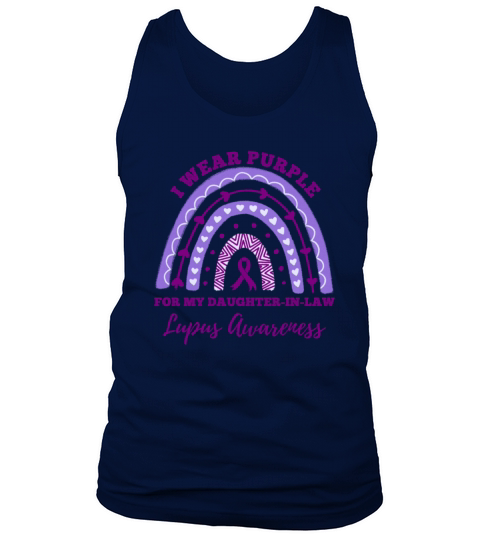 I Wear Purple Daughter In Law Lupus Awareness Tank Top Unisex