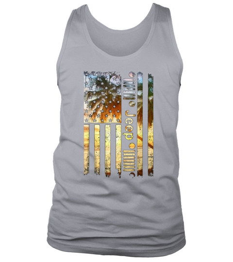 Jeep American Flag Summer Beach For Men Women shirt - Ladies Flowy Tank Tank Top Unisex