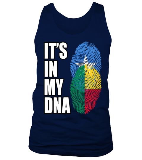 Somali And Benin Vintage Heritage DNA Flag Tank Top Unisex