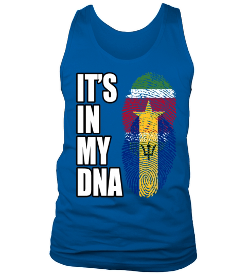 Surinamese And Barbadian Vintage Heritage DNA Flag Tank Top Unisex