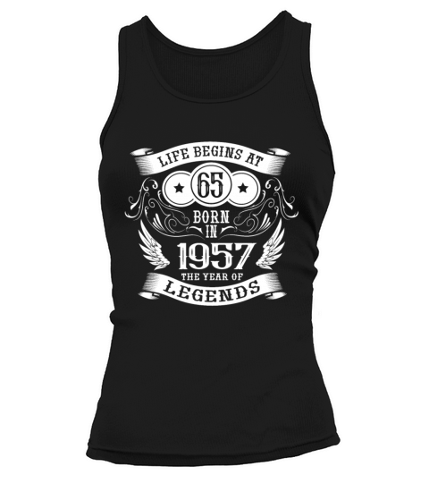 65th Birthday Gifts Vintage 1957 Vintage Tank top Woman