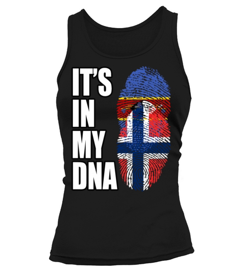 Swazi And Norwegian Vintage Heritage DNA Flag Tank top Woman