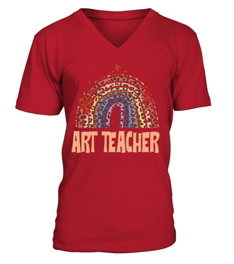 Art Teacher Artist Inspiring Grade School Student V-Neck T-shirt
