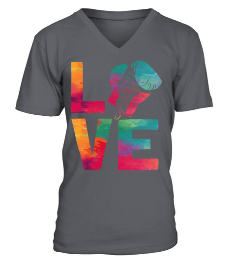 Boxing Watercolor Vintage Love V-Neck T-shirt