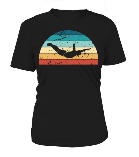 Retro Cliff Diving Sunset Vintage Dive Sunrise Women's T-Shirt