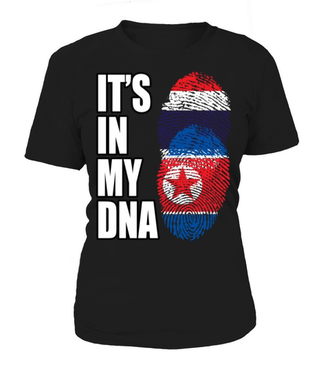 Thai And North Korean Vintage Heritage DNA Flag Women's T-Shirt