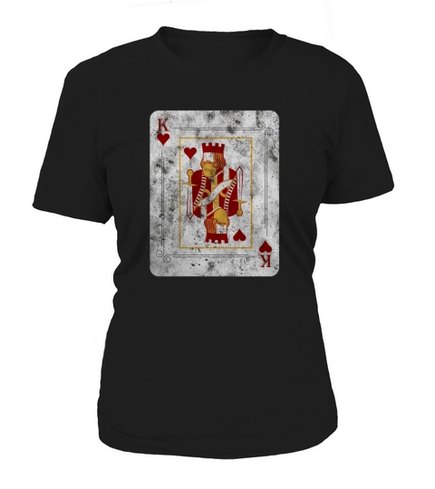 Vintage King of Hearts Playing Cards T Shirt Women's T-Shirt