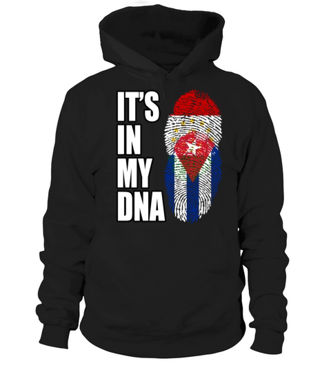 Tajikistani And Cuban Vintage Heritage DNA Flag Hoodie Unisex