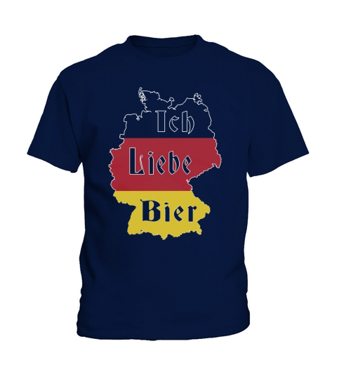 Ich Liebe Bier  I Love Beer  German Oktoberfest T-Shirt Kids T-Shirt