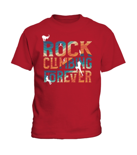 Rock Climbing Forever Kids T-Shirt