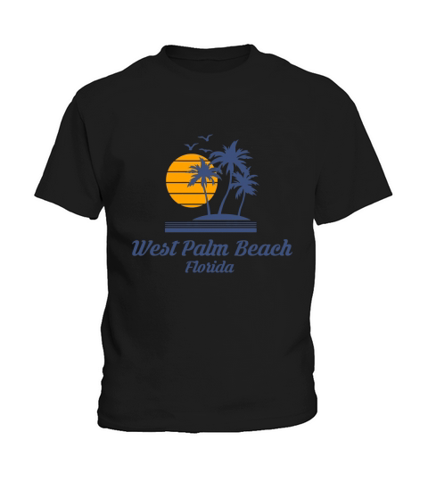 West Palm Beach Florida Summer vacation - Ladies Flowy Tank Kids T-Shirt