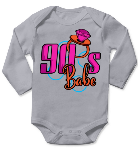 90s Babe Attractive Person Gift Long Sleeve Baby One-Piece