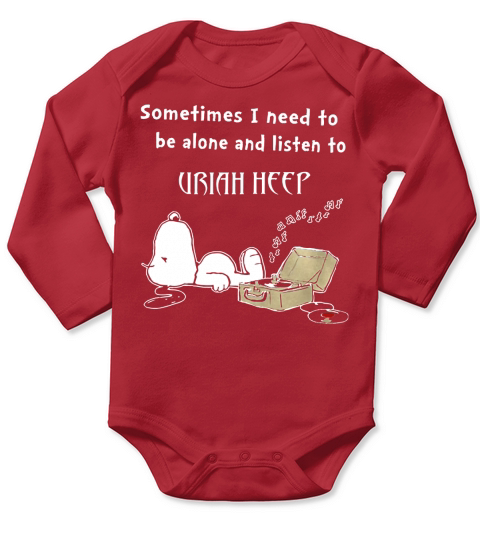 Dog listen Uriah Heep Long Sleeve Baby One-Piece