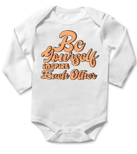 Fun Inspire Each Other Motivational Teacher Positi Long Sleeve Baby One-Piece