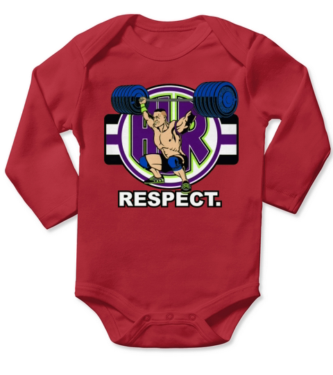 WWE John Cena Cenation Respect Authentic Shirt Long Sleeve Baby One-Piece
