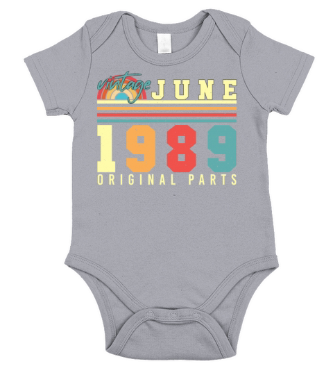 1989 Original In June Short Sleeve Baby One-Piece