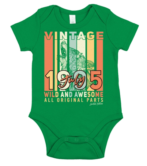 Best Birth Month July 1995 Short Sleeve Baby One-Piece