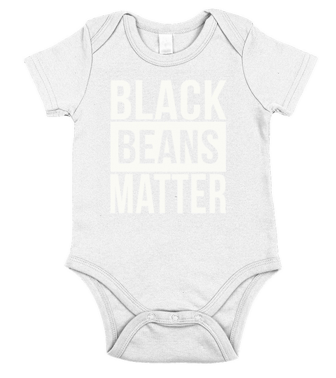 Black Beans Matter Funny T-Shirt Chili Cook Off Tee Short Sleeve Baby One-Piece