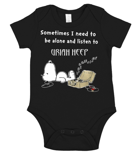 Dog listen Uriah Heep Short Sleeve Baby One-Piece