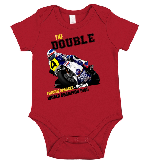 Freddie Spencer â€“ Double World Champion 1985 Short Sleeve Baby One-Piece