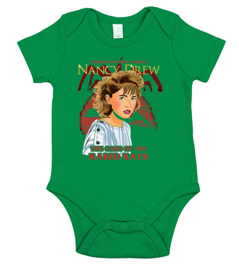 Hawkins Mystery Stories Nancy Drew the case of the Rabid Rats shirt Short Sleeve Baby One-Piece
