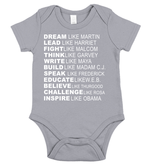 Inspirational Black History Influential Black Leaders Tee Short Sleeve Baby One-Piece