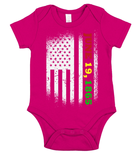 Juneteenth Flag June 19 1865 Black history Short Sleeve Baby One-Piece